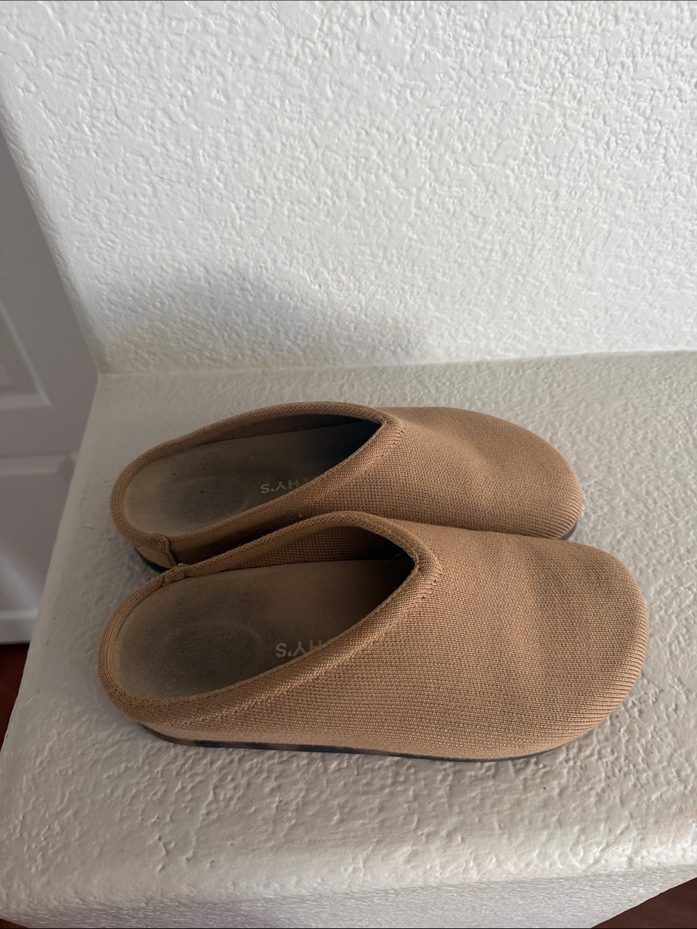 Rothy's Women's Slip-On Clogs in Tan